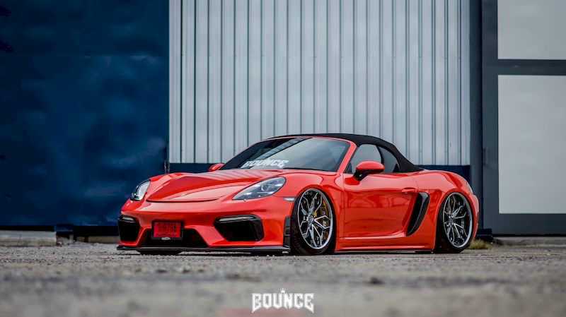 Indonesian Porsche 718 Boxster AIRBFT AirRide Exquisite Low Stance